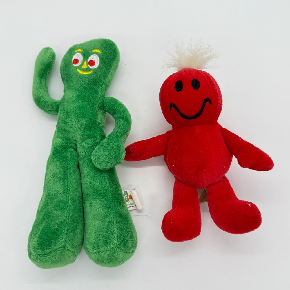 Gumby and Dandee Tickle Wiggle Swing Plush Toy Set Prematoy Co.